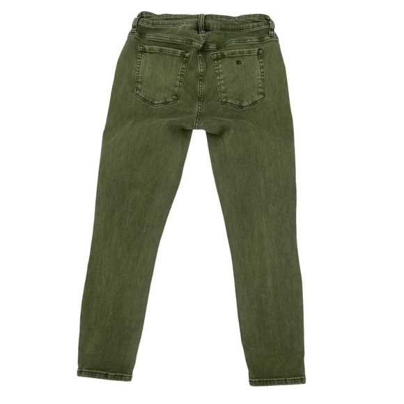 Wash Lab Green Distressed Skinny Jeans Size 28 Petite Women's - Picture 3 of 6